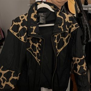 Animal print sport jacket